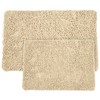 Lavish Home 2 Piece Memory Foam Shag Bath Mat -
