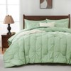 Queen Comforter Set, 7-Piece Bed in a Bag, Pintuck Bedding