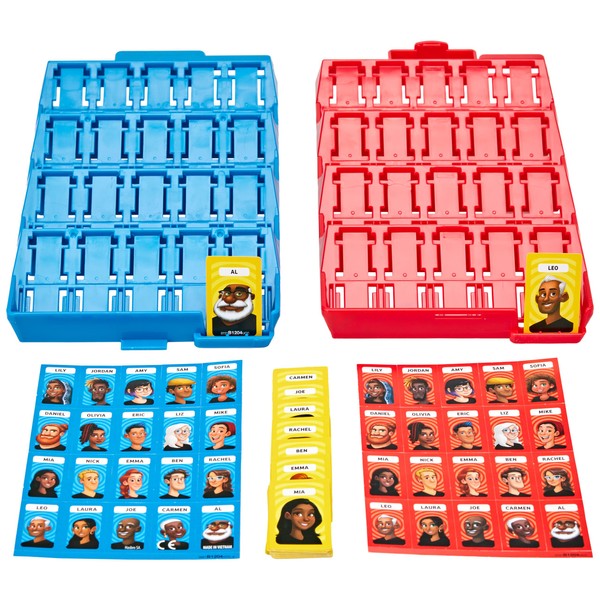 Hasbro Gaming Grab and Go Guess Who? Game, Original Guessing Game for Kids Ages 6 and Up, Portable 2 Player Game, Travel Game for Kids