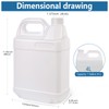 BPFY 2 Pack 1 Gallon Clear Plastic Jugs with Lids,