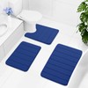 Buganda Bathroom Rug and Mat Set, 2 Piece Memory Foam