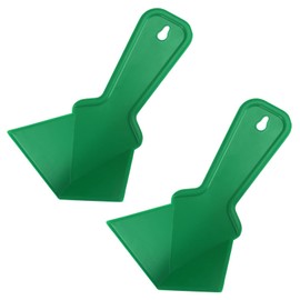 uxcell Inside Corner Trowel 4 Inch Drywall Corner Tool Plastic Corner Knife, Green 2pcs