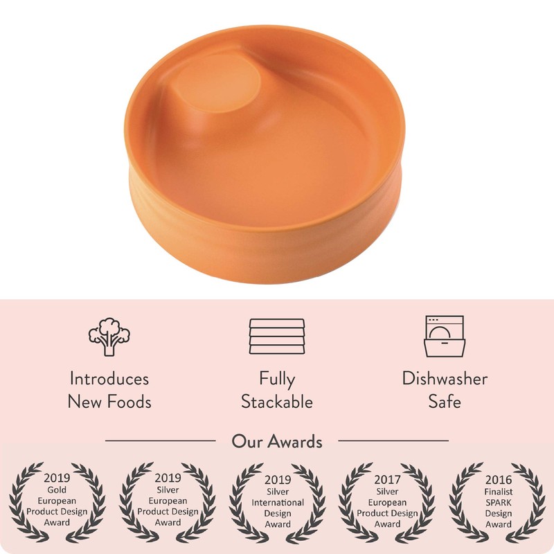 Kizingo Stackable Nudge Baby Food Bowl for Babies Kids Infant