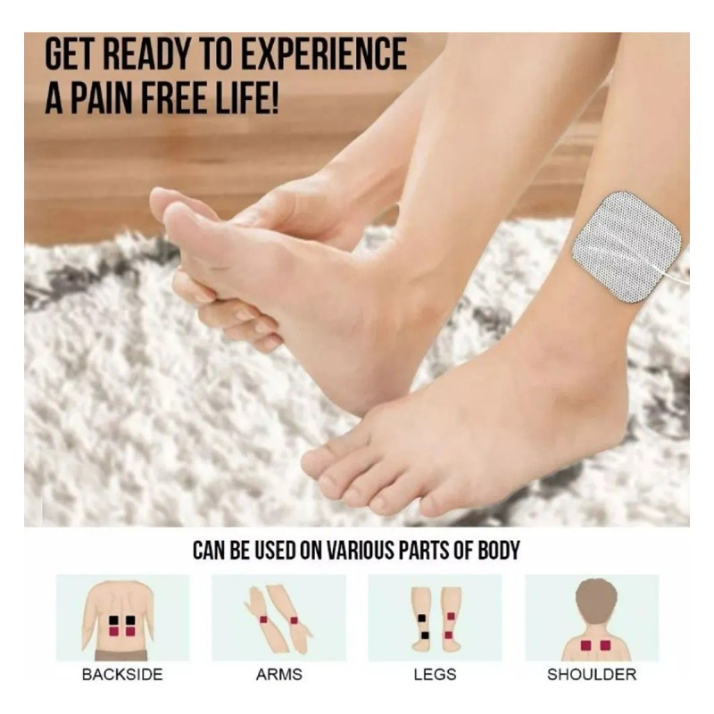 5x10cm Almohadillas De Electrodos Para Electroestimulador 30