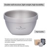 Boundless Voyage Titanium Double Walled Bowl Oatmeal Rice Soup Yogurt