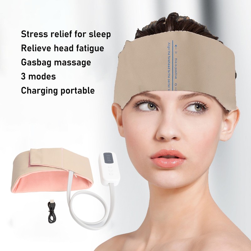 Electronic Air Compression Headband Reduce Soreness Relieve Fatigue Adjustable Air
