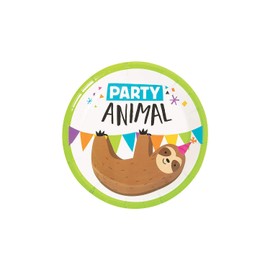 PARTY ANIMAL DESSERT PLATE - Party Supplies - 8 Pieces