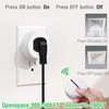 GREENCYCLE 10A Wireless Remote Control Outlet Plug Kit, Open Space
