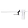 vidaXL White Umbrella Clamps for Balcony - 1.5" Steel Parasol