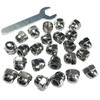 ZDingTech 25pcs 3/8-16 Acorn Cap Nuts,3/8-16 Cap Nuts,Acorn Hex Cap