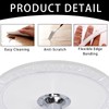 STFAL Garden Tablecloth Round Tablecloth Transparent Washable Diameter 150 cm