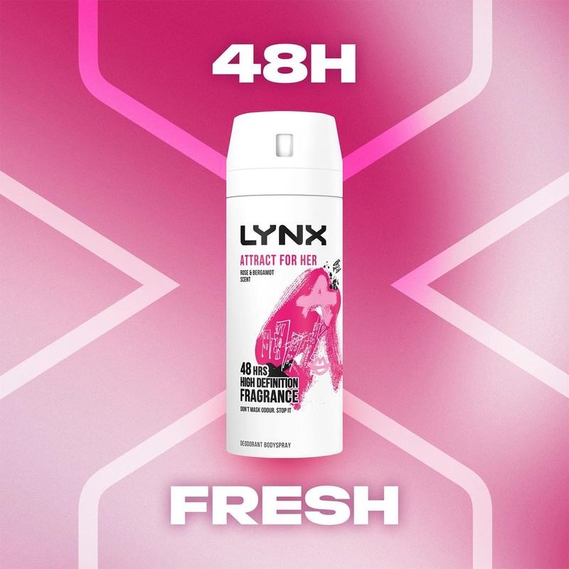 Lynx Attract for Her Gift Set, 2 piece in a