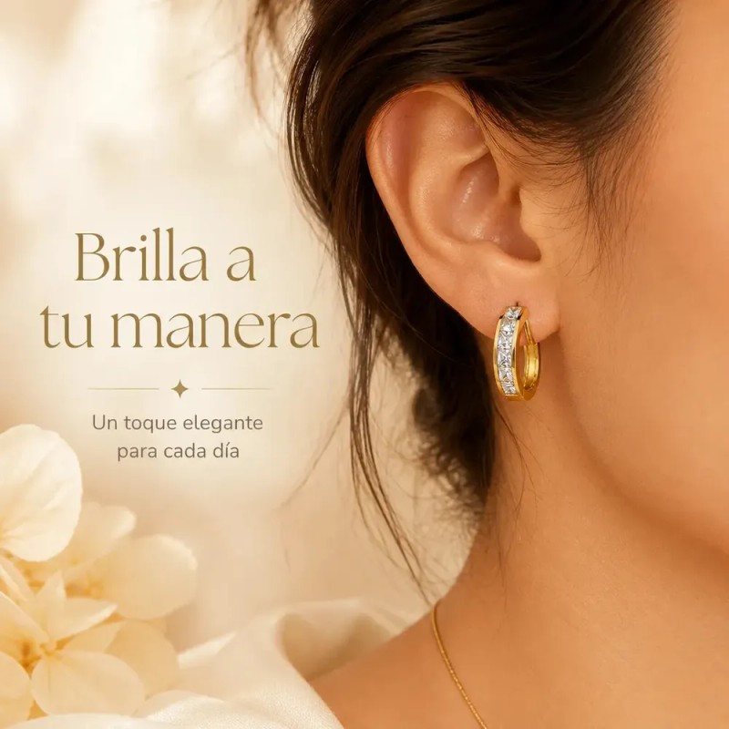Arrancadas Aretes - Arracadas de Oro 14k para Mujer con