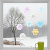 Christmas Winter Snowflakes Sticker 1 2 3 Inch Self Adhesive