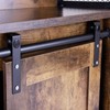 sogesfurniture Barn Door Storage Cabinet Living Room, Farmhouse Sliding Barn