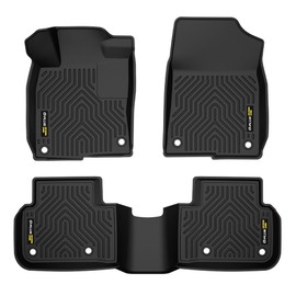 G-PLUS Floor Mats Compatible with Honda Civic 2022-2025 (Fit Automatic, Not Fit Manual),Fit Acura Integra 2023-2025,Fits Rear Seats Wthout USB Ports All Weather Protection TPE Floor Liners 3 Pcs Black