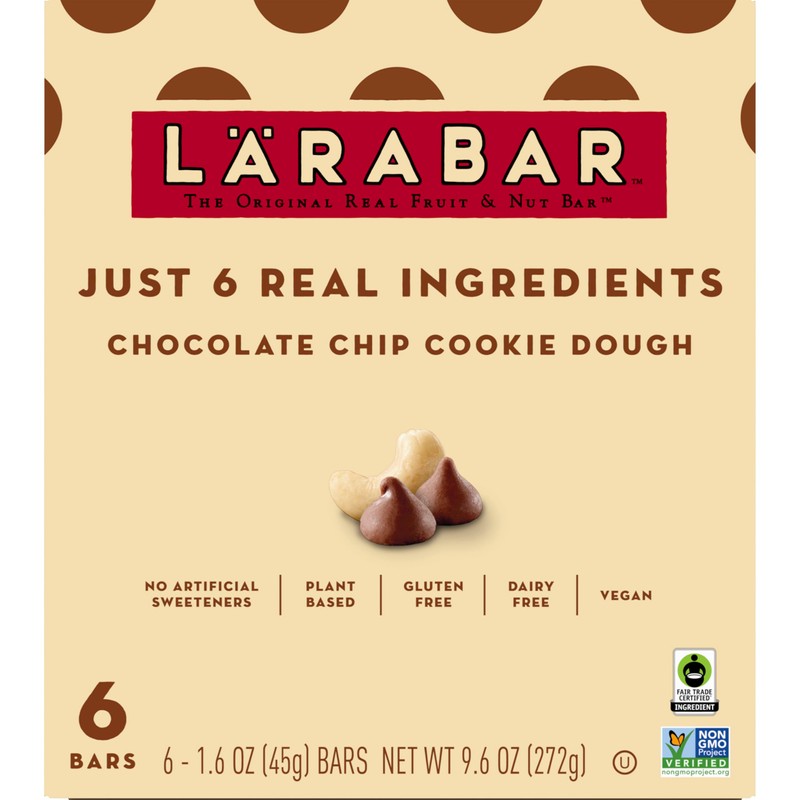 Larabar Chocolate Chip Cookie Dough, Fruit and Nut Bars, Gluten