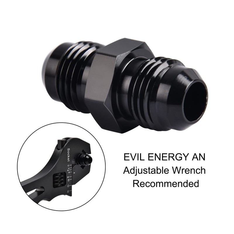 EVIL ENERGY 6AN Male to Male Flare Coupler Union Straight
