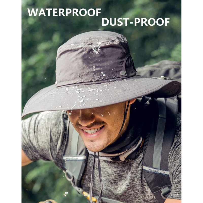 Wide Brim Sun Hats for Men - UV Protection UPF50+