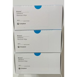 Coloplast 3 BOXES Qty 90 Coloplast 120115 Brava Adhesive Remover Wipes Exp. 2027