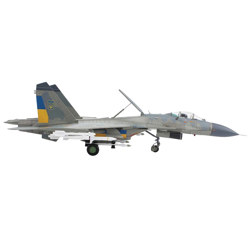 DCD Sukhoi Su-27 Flanker Fighter Aircraft Compass Ghost Grey Scheme