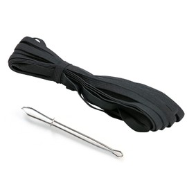 AHPYEUHK Elastic Band Sewing 10 mm Elastic Band Wide Black 12 m Trouser Elastic Band Wide Elastic Band Elastic Band for DIY Crafts Sewing Accessories