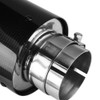 Broco Carbon Fibre Type Car Modified Single Outlet Exhaust Muffler