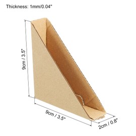 sourcing map Adjustable Cardboard Corner Protector, Cardboard Edges Protector 9x9x2cm for Art, Packing, Shipping Supplies Pack of 40