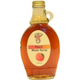 Dragonwood Flavored Maple Syrup (8 Flud Ounces, Peach)
