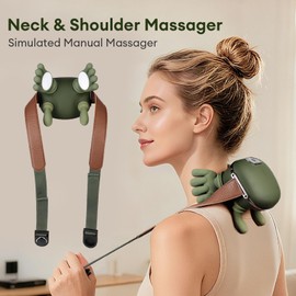 IeBilif Neck Massager with Heat, Shiatsu Electric Neck and Shoulder Massager with N7 Master Hand, Gifts for Men Women