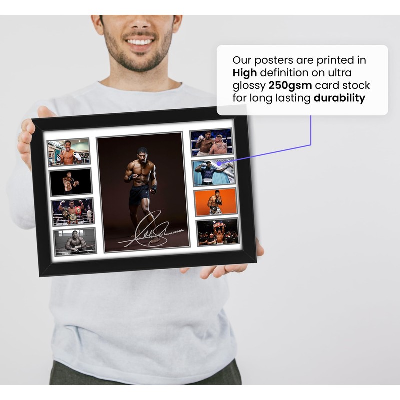 Anthony Joshua Signed Poster Print- Limited Edition Autograph Fan Gift