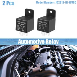 A ABSOPRO Car Relay 5 Pins 12V 40Amp SPST Model JD2912-1H-12VDC 40A 14VDC Pack of 2