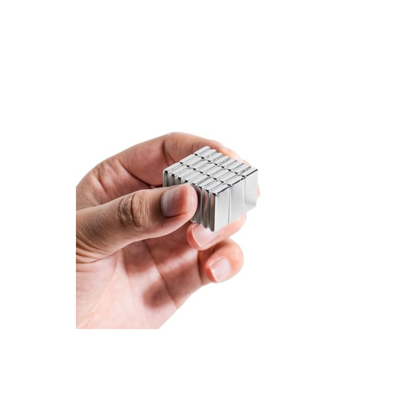 rhinocats 32 Pcs Strong Bar Magnets,20x10x 3mm Small Powerful Rectangular