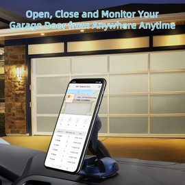 Garage Remote Control with USB WiFi Type for Grarage Door Opener with Purple Learn Button and Security+ 315Mhz,No hub Needed,Timer & Schedule,Phone Control for Opener 32C