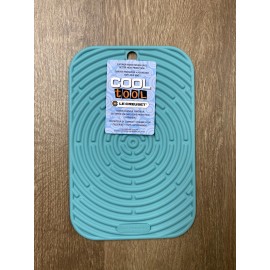 Le Creuset "Turquoise" LE CREUSET 9.5 x 6" Silicone Trivet Mat Potholder Rectangular Pad