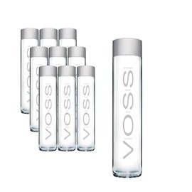 Voss Artesian Still water from Norway Naturally pure for a crisp, refreshing taste 375ml GLASS bottled water 12.7 Fl oz (Pack of 9)