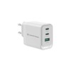 Conceptronic ALTHEA21W65 Ladegerät für mobile Geräte, Universal, Weiß, Netzteil, Schnellladung