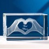 SC Products 3D Laser Etched Crystal Mum Plaque | Crystal