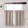 Chyhomenyc Stone Short Blackout Curtains 36 Inch Length, Small Kitchen