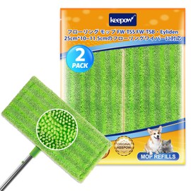 KEEPOW FW-TSS FW-TSB 2 Piece Floor Wiper for Eyliden Floor Wiper Microfiber Cloth Replacement Cleaning Sheet Pad for Wet and Dry Use