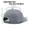 LIRUHOXA Quick Dry Laser Cut Mesh Baseball Cap for Men