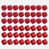Unbranded 48X Red Engine Bolt Cover Caps Kit For Harley