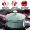 2 Pairs Silicone Pot Handle Holders,Hot Skillet Handle Covers,Anti-Slip Silicone
