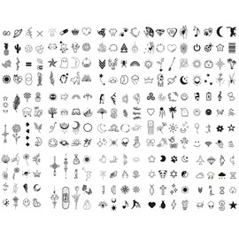Sugeru 15 Sheets Super Sustainable Temporary Tattoo (192 Patterns) – The Original Waterproof + Vegan + Neue-Tech | Fake Tattoo Stickers | Tattoos for Adults Children - Natural Non-Toxic Ingredients