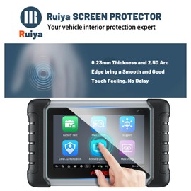 Ruiya Screen Protector for Maxicom MK808BT/MK808/MK808TS/Mk808s/Mk808s-Ts/Mk808BT Pro/DS808/DS808K/DS808S/DS808S-TS/DS808S-BT 7" Display Touchscreen,for MaxiIM IM508 Accessories,9HD Tempered Glass
