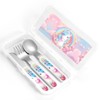 Rainbow Unicorn Kids Knife, Fork and Spoon 3-Piece Set, Stainless