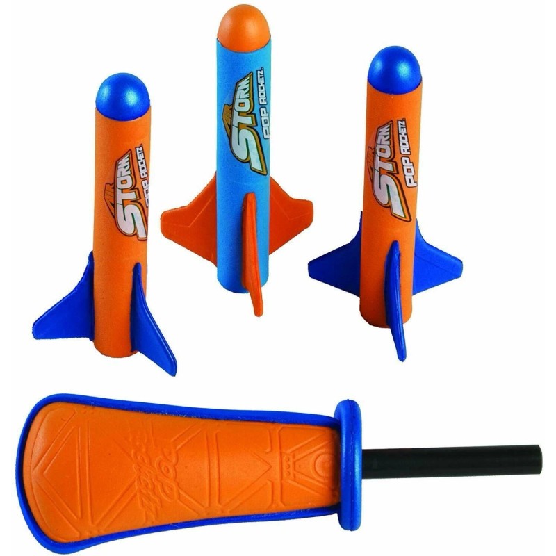 Zing Air Storm Pop Rocketz Soft Foam Rocket Launcher Set