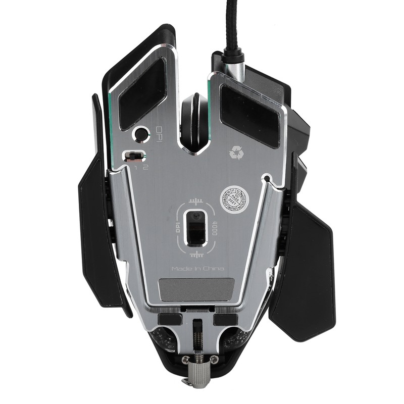 Mechanical Mouse Ergonomic Gaming Adjustable Tail Wired Computer Supplies 4000DPI