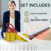 Ribbon Cutting Ceremony Kit - 25 Inch Red Scissors With