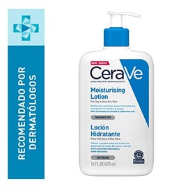 CeraVe Loción Hidratante de Rostro y Cuerpo para Piel Seca con Ácido Hialurónico 473ml